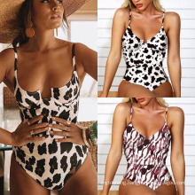 New Leopard Print One-Piece Sexy Ladies Swimsuit